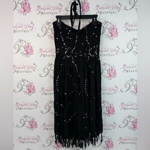 Dress strapless or halter sequins sparkly Elegant Black Dress Sequin Details